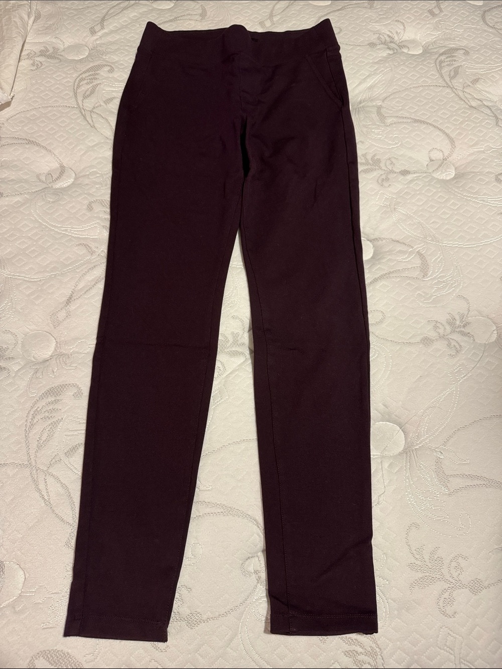 Liverpool Ponte Leggings in Deep Plum
